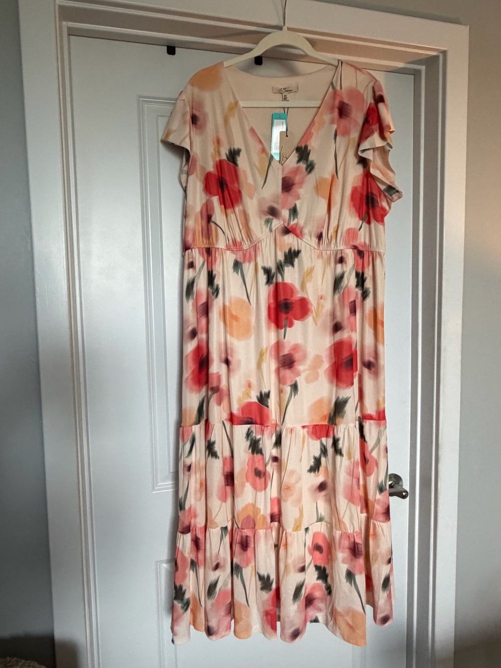 Les Serein Janice Mesh Floral Maxi Dress 2X NWT Stitch Fix